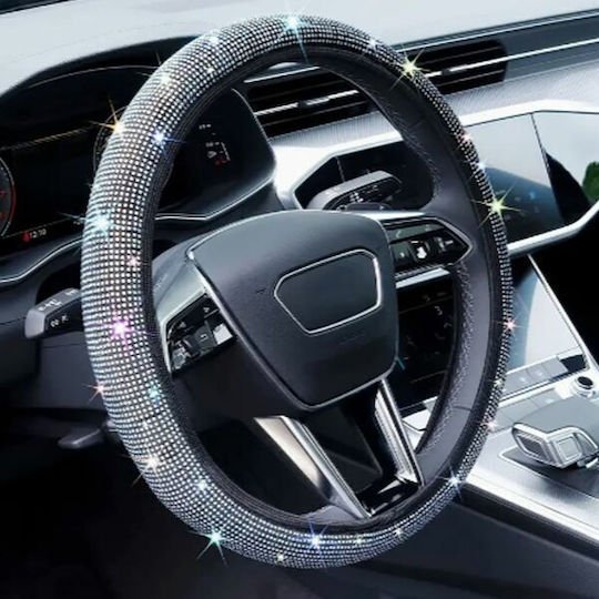 Κάλυμμα Τιμονιού Αυτοκινήτου με Διάμετρο 38εκ. Μαύρο 730018