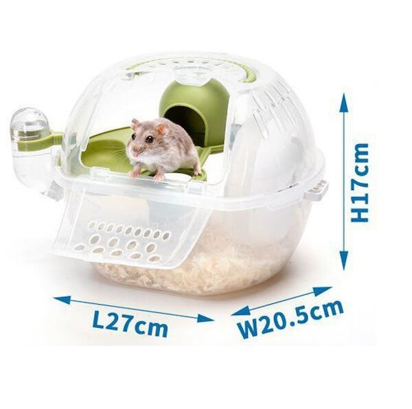 xlarge_20240509155105_spitaki_chamster_prasino_plastiko_27x17x20_5cm_nobleza_819753_nobleza Σπιτάκι για Χάμστερ Πράσινο πλαστικό 27x17x20.5cm Nobleza 819753 - Nobleza