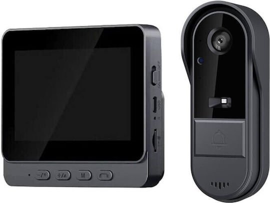 Ασύρματο θυροτηλέφωνο με νυχτερινή όραση και οθόνη 4.3" 1080p 2.4G