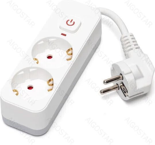 xlarge_20240930103247_aigostar_polyprizo_asfaleias_2_theseon_me_diakopti_leyko_210748 Aigostar Πολύπριζα Γερμανικού Τύπου 2 Θέσεων Λευκό Με Διακόπτη Ασφαλείας Μήκος καλωδίου 5εκ MRE 210748