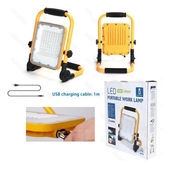 xlarge_20241004170041_aigostar_provoleas_ergasias_epanafortizomenos_led_me_foteinotita_eos_1000lm_521323 LED Επαναφορτιζόμενος Προβολέας 50W 1400lm Aigostar 521324 - Aigostar