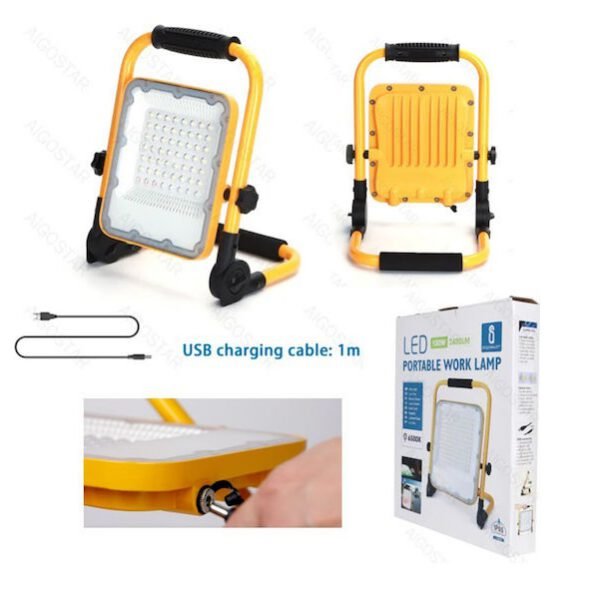 xlarge_20241004170041_aigostar_provoleas_ergasias_epanafortizomenos_led_me_foteinotita_eos_2400lm_521325 LED Επαναφορτιζόμενος Προβολέας 100W 2400lm Aigostar 521325 - Aigostar