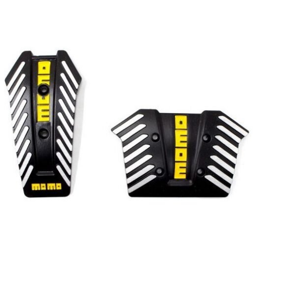 Πεταλίερα αυτοκινήτου 2 τμχ. MOMO HW-0307B μαύρο χρώμα