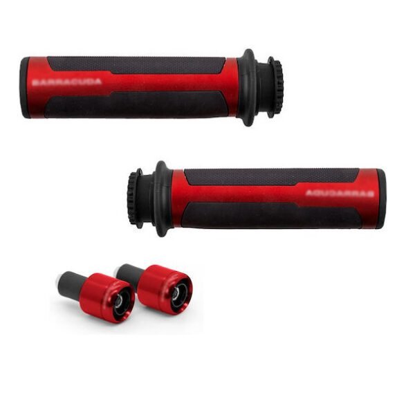 Σετ χερούλια και αντίβαρα μοτοσυκλέτας 2τμχ. 25mm HW-0340 Διάφορα χρώματα