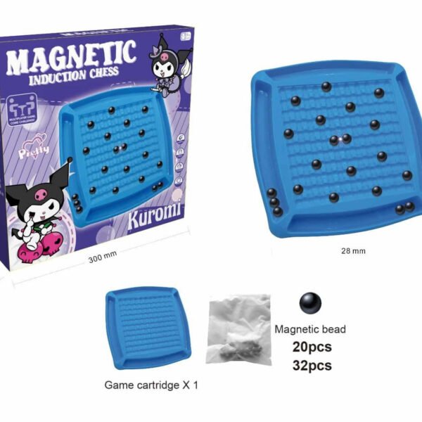 20250113104731_epitrapezio_paichnidi_magnitikes_mpilies_kuromi_363000 Επιτραπέζιο Παιχνίδι με Μαγνητικές Μπίλιες σε Μπλε Χρώμα Πλαστικό για 9+ 363000