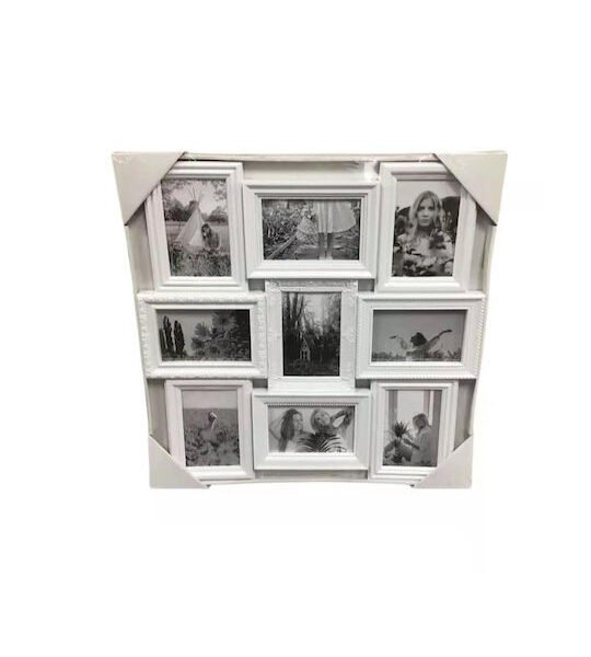 Πολυκορνίζα Πλαστική Spring 9 Θέσεων με Λευκό Πλαίσιο SDS-18169