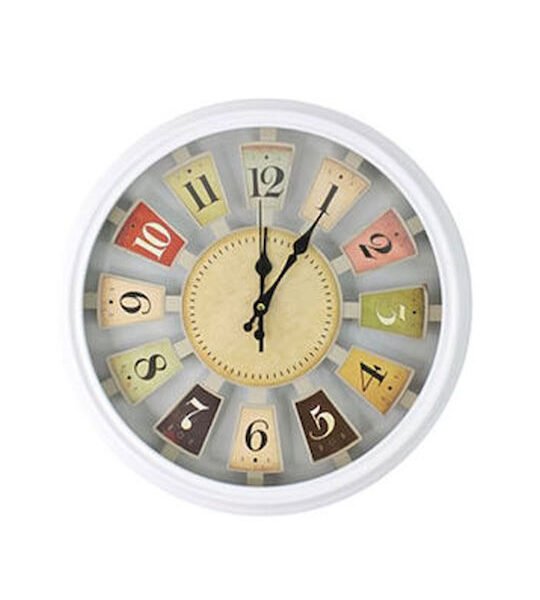 Ρολόι Τοίχου 43cm Πολύχρωμο Πλαστικό 690N SDS-21173 - OEM