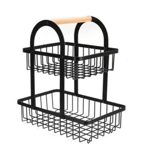 fixedratio_20230616122806_froutiera_metalliki_2_epipedon_mayri_30by18_5x37ek_sds_21839 Φρουτιέρα Μεταλλική 2 Επιπέδων Μαύρη 30x18.5x37εκ. SDS-21839