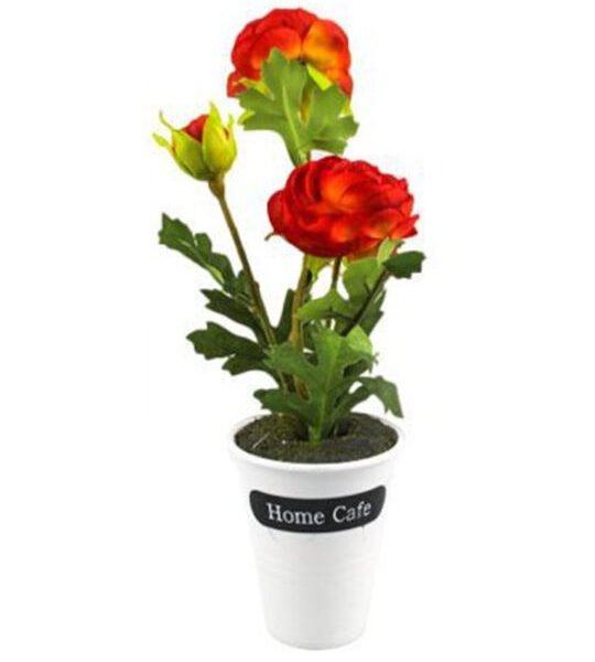 Mr. Εlephant Τεχνητό Φυτό σε Γλάστρα 8x31cm ΚόκκινοSDS-21510