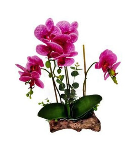 Τεχνητό Φυτό Μωβ Ορχιδέα σε γλάστρα 20x40cm SDS-21495