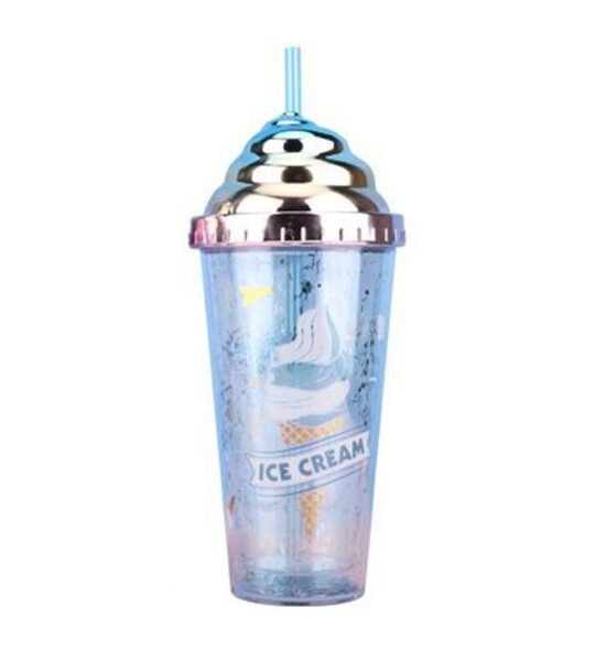 Ποτήρι από Πλαστικό με Καλαμάκι 380ml SDS-21227