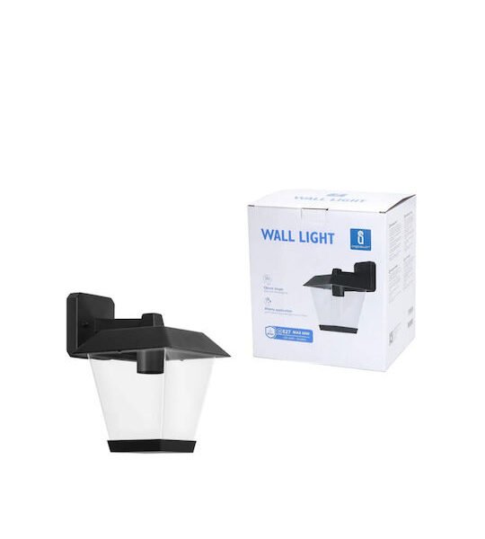 Επιτοίχιο Μεταλλικό Φωτιστικό 60w E27 Μαύρο Aigostar 20759 - Aigostar