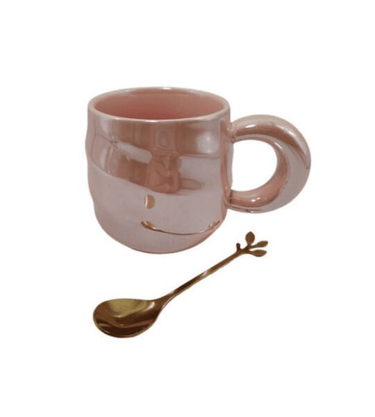 Κούπα από Πορσελάνη Ροζ 420ml SDS-25446