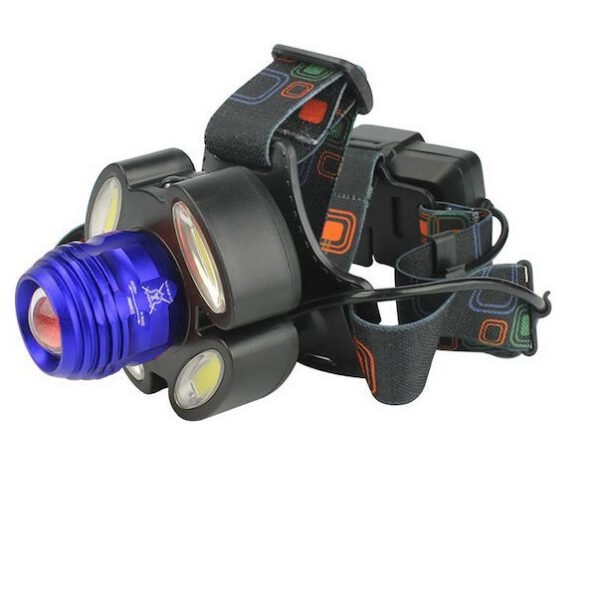 Επαναφορτιζόμενος Φακός Κεφαλής LED Αδιάβροχος με Μέγιστη Φωτεινότητα 5000lm T6