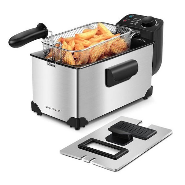 ΦΡΙΤΕΖΑ DEEP FRYER WITH WINDOW STAINLESS STEEL 2200W 3L VDE/USHAS ΙΝΟΧ 8433325500917-TS SZ