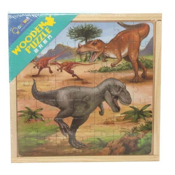 Ξύλινο Παιδικό Puzzle Dino 49pcs για 3+ Ετών SDS-18390 Spring