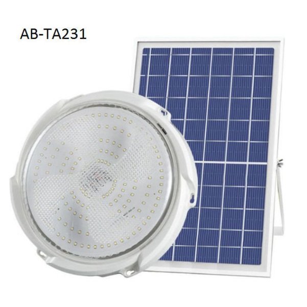 Aerbes Ηλιακό Φωτιστικό Επιτοίχιας Τοποθέτησης IP54 με Τηλεχειριστήριο και Ρυθμιζόμενο Λευκό Φως σε Λευκό Χρώμα AB-TA231