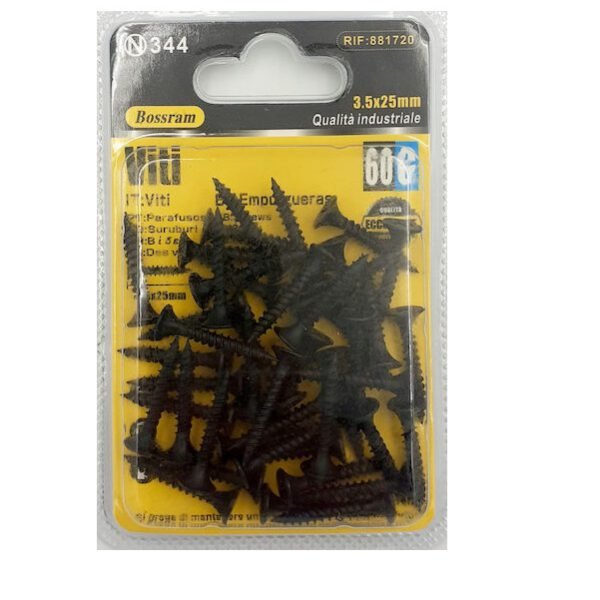 Βίδα γυψοσανίδας 3,5mmx25mm 45 τεμάχια Bossram 881720