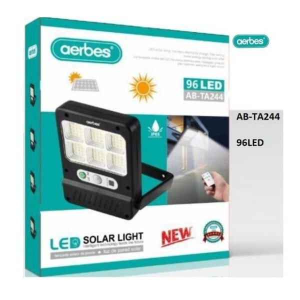 Aerbes Επιτοίχιο Ηλιακό Φωτιστικό με Αισθητήρα Κίνησης IP65 AB-TA244