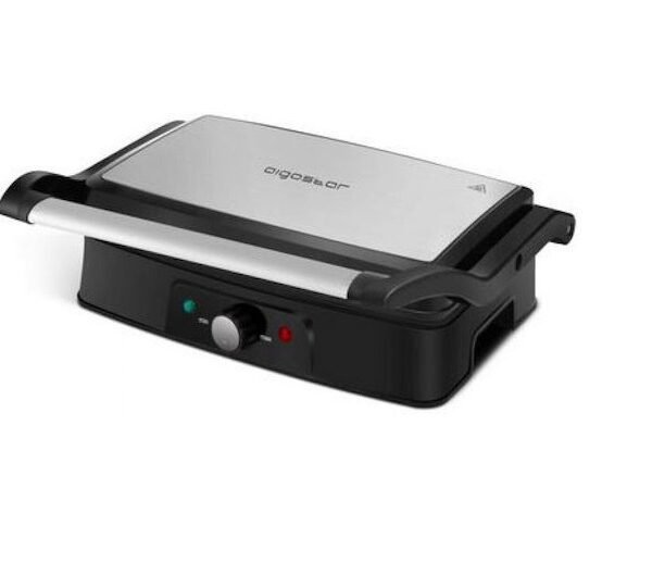 Aigostar 50092 Τοστιέρα με Αποσπώμενες Πλάκες για 2 Τοστ 1500W Inox