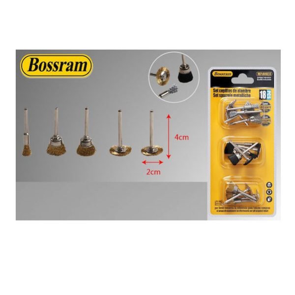 Σετ Βουρτσες Μοντελισμού 18 τεμαχίων Bossram 869233 - Bossram
