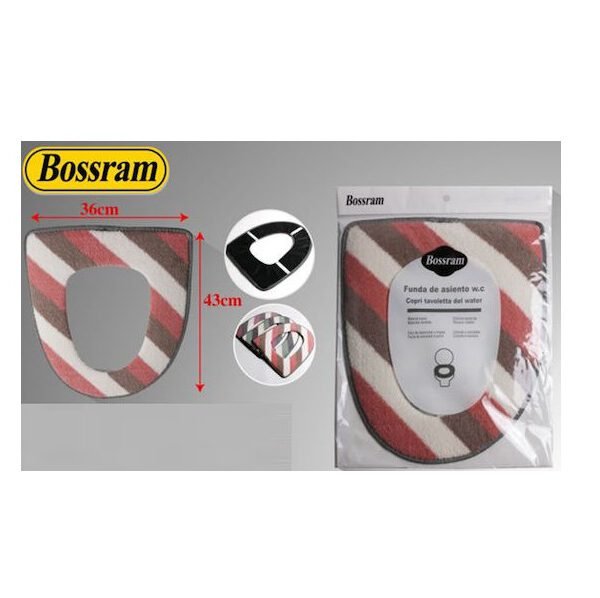 Μαξιλάρι Καθίσματος Τουαλέτας Υφασμάτινο Πολύχρωμο 36x43cm Bossram 869208 - Bossram