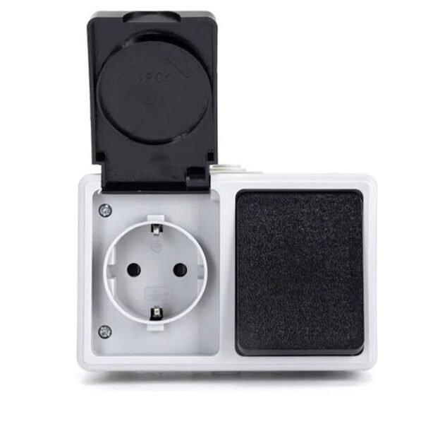 xlarge_20240715115207_aigostar_moni_exoteriki_priza_reymatos_me_kapaki_kai_diakopti_19530 Πρίζα Ρεύματος Σούκο με καπάκι Εξωτερικού χώρου και 1 διακόπτη 8x12x6cm Aigostar 19530 - Aigostar