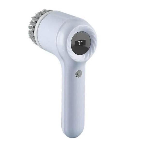 DL-168 Πλαστική Περιστρεφόμενη Βούρτσα Καθαρισμού με Λαβή για Λευκή