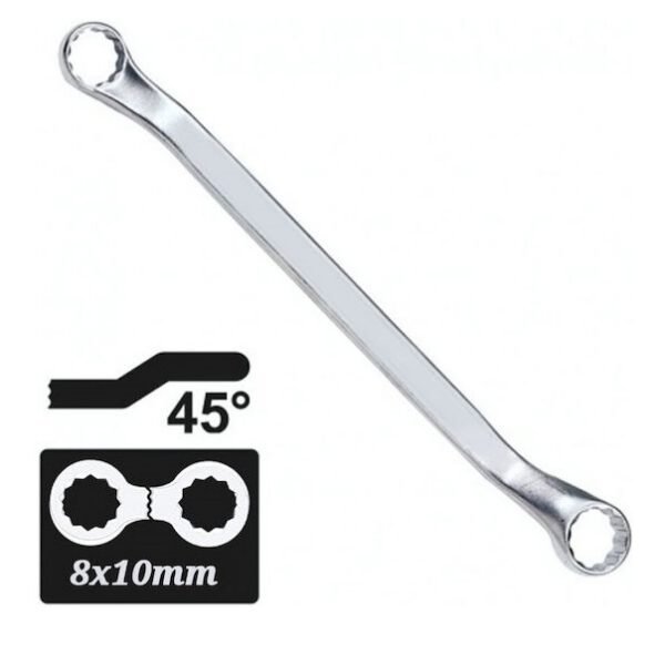 Διπλό Κλειδί Πολύγωνο Κυρτό Μεγέθους 8mmx10mm Bossram 680265