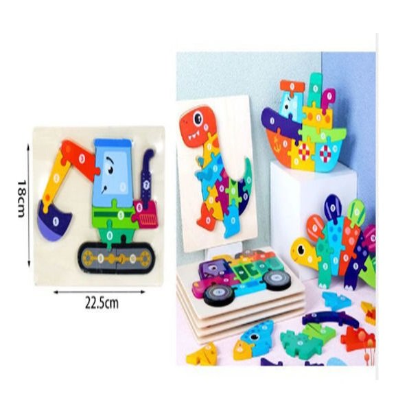 ΤΡΙΣΔΙΑΣΤΑΤΟ ΠΑΖΛ ΜΕ ΑΡΙΘΜΟΥΣ (8 ΤΥΠΟΙ)**: 1940 - 22.5*18*1.1CM SDS-26113 ΠΟΛΥΧΡΩΜΟ