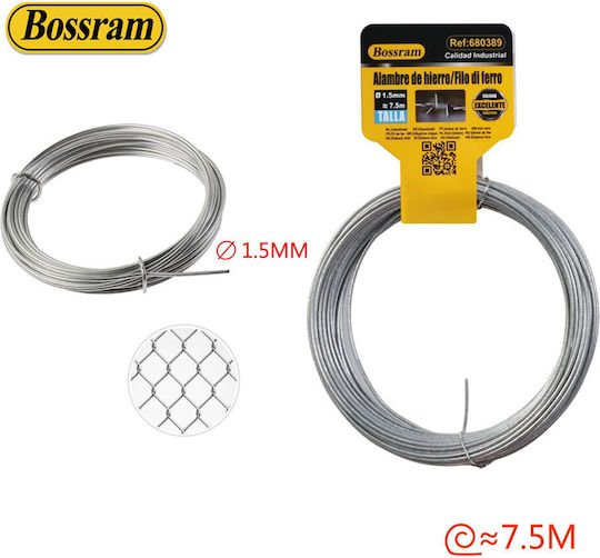 Σύρμα Σιδήρου 1.5mm x 7.5m Bossram 680389