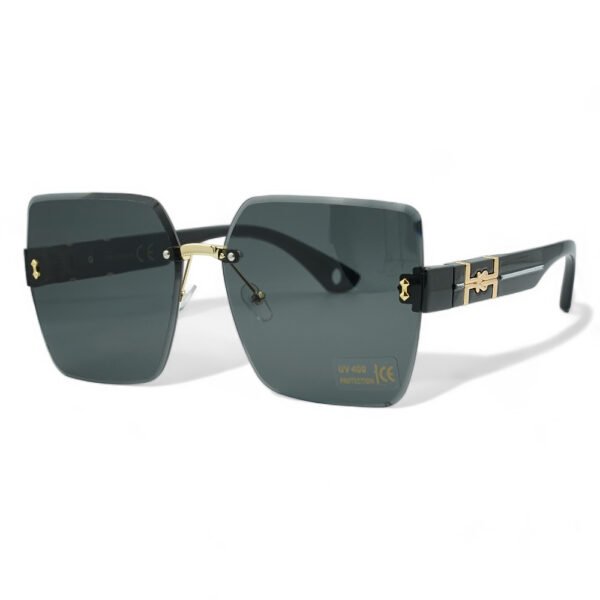 OPTOSQUAD Γυναικεία Γυαλιά Ηλίου UV400 Τετράγωνο με Μαύρο  Σκελετό και Μαύρο Φακό 10031