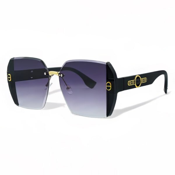 OPTOSQUAD Γυναικεία Γυαλιά Ηλίου UV400 Τετράγωνο με Μαύρο  Σκελετό και Μωβ ντεγκραντέ Φακό 10042