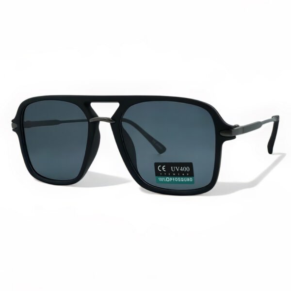 OPTOSQUAD Ανδρικά Γυαλιά Ηλίου UV400 Τετράγωνο με Μαύρο  Σκελετό και Μαύρο Φακό 23101