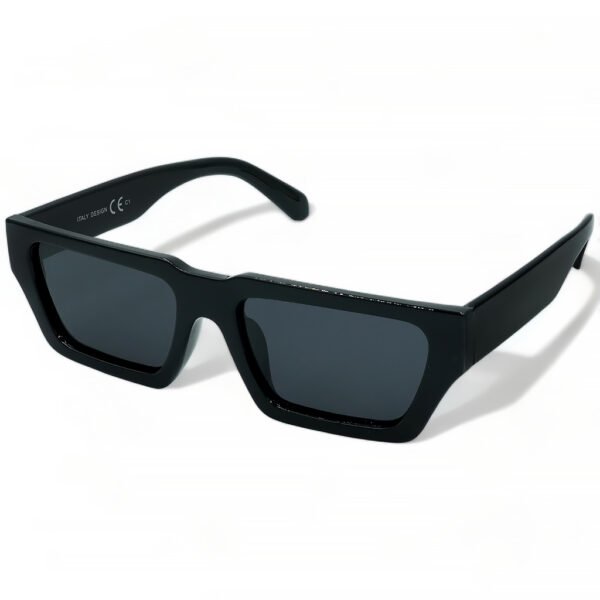 OPTOSQUAD Γυναικεία Γυαλιά Ηλίου UV400 Μακρόστενο με Μαύρο Κοκκάλινο Σκελετό και Μαύρο Φακό 35792