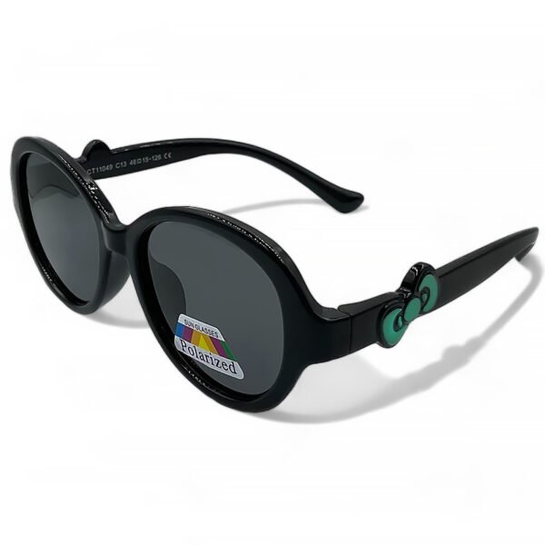 60110491 OPTOSQUAD Παιδικά Γυαλιά Ηλίου Polarized Στρογγυλό με Μαύρο Κοκκάλινο Σκελετό και Μαύρο Φακό 60110491