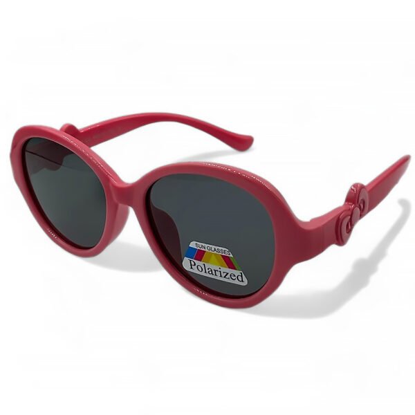 60110494 OPTOSQUAD Παιδικά Γυαλιά Ηλίου Polarized Στρογγυλό με Μπορντό Κοκκάλινο Σκελετό και Μαύρο Φακό 60110494