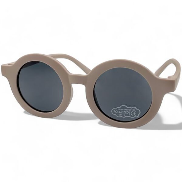 OPTOSQUAD Παιδικά Γυαλιά Ηλίου Polarized Στρογγυλό με Σκούρο Μπεζ Κοκκάλινο Σκελετό και Μαύρο Φακό 60110653