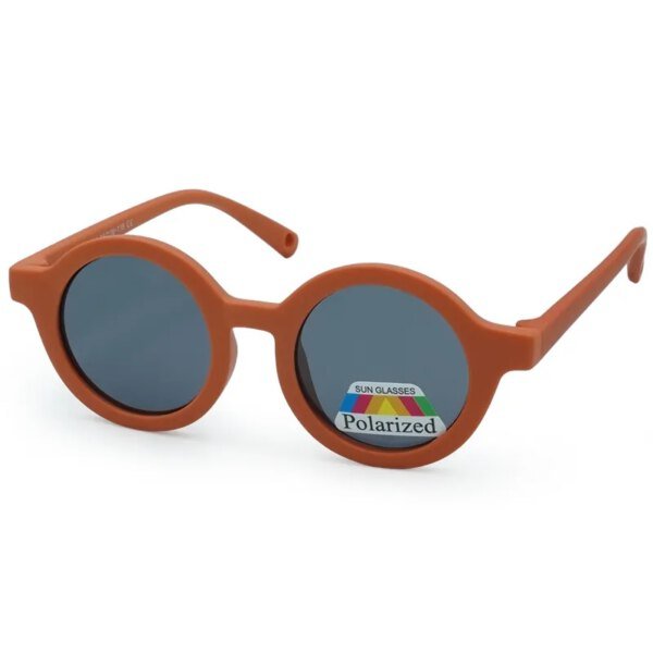 OPTOSQUAD Παιδικά Γυαλιά Ηλίου Polarized Στρογγυλό με Καφέ  Σκελετό και Μαύρο Φακό 60110735