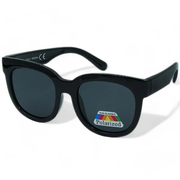 6015052 OPTOSQUAD Παιδικά Γυαλιά Ηλίου Polarized Οβάλ με Μαύρο Κοκκάλινο Σκελετό και Μαύρο Φακό 6015052