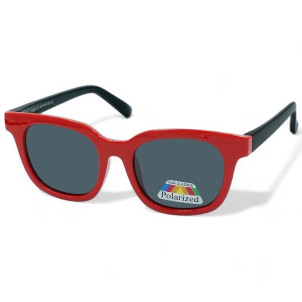 OPTOSQUAD Παιδικά Γυαλιά Ηλίου Polarized Οβάλ με Κόκκινο Κοκκάλινο Σκελετό και Μαύρο Φακό 6016545