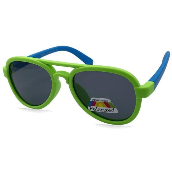 6017592 OPTOSQUAD Παιδικά Γυαλιά Ηλίου Polarized Οβάλ με Πράσινο Κοκκάλινο Σκελετό και Μαύρο Φακό 6017592