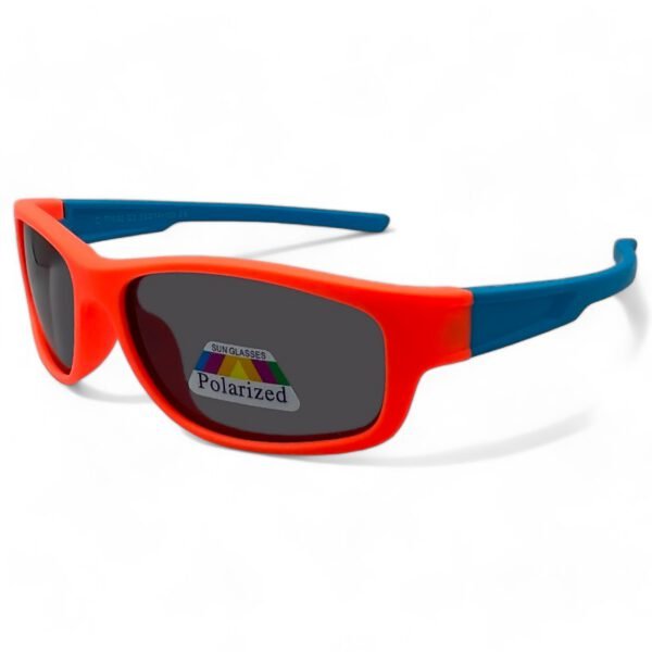 6019321 OPTOSQUAD Παιδικά Γυαλιά Ηλίου Polarized Μακρόστενο με Πορτοκαλί Κοκκάλινο Σκελετό και Μαύρο Φακό 6019321