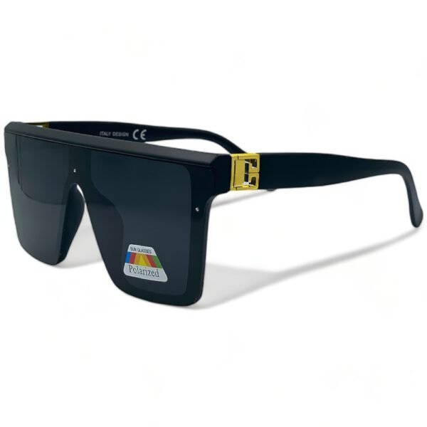 602102 OPTOSQUAD Ανδρικά Γυαλιά Ηλίου Polarized Τετράγωνο με Μαύρο Σκελετό και Μαύρο Φακό 602102