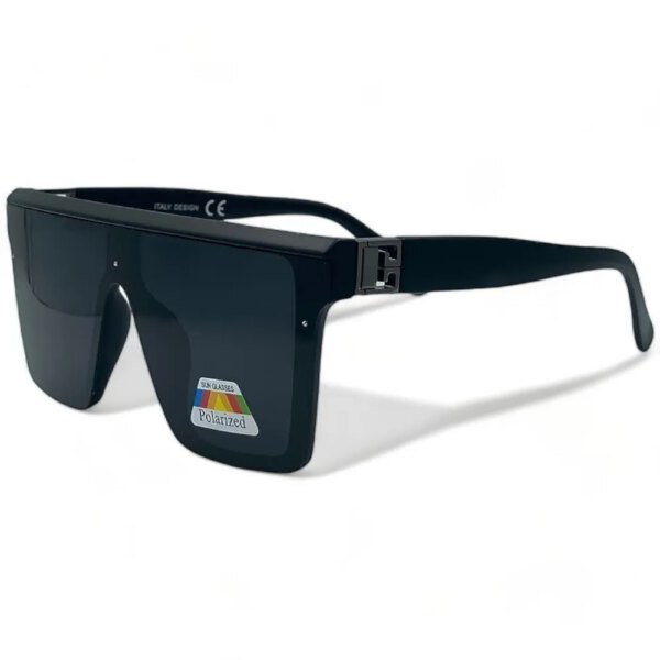 602103 OPTOSQUAD Ανδρικά Γυαλιά Ηλίου Polarized Τετράγωνο με Μαύρο Σκελετό και Μαύρο Φακό 602103