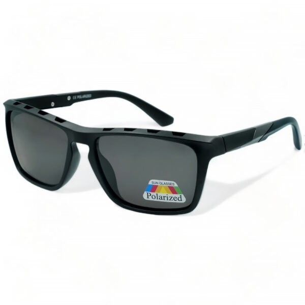 OPTOSQUAD Ανδρικά Γυαλιά Ηλίου Polarized Τετράγωνο με Μαύρο Κοκκάλινο Σκελετό και Μαύρο Φακό 60241603