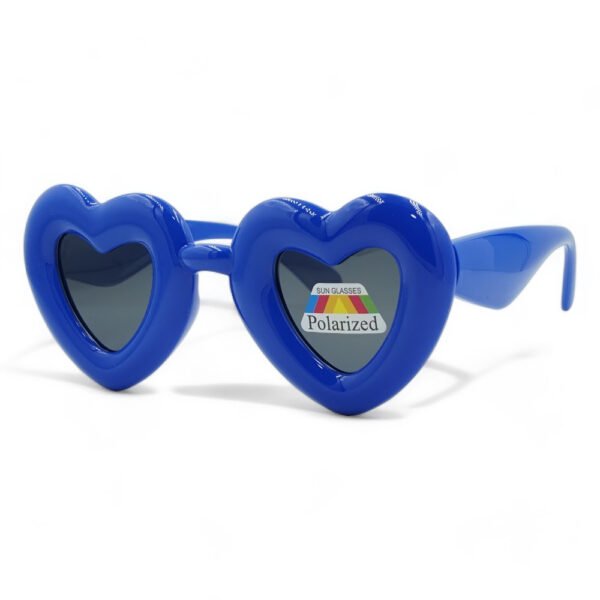 7-1422 OPTOSQUAD Παιδικά Γυαλιά Ηλίου Polarized Καρδιά με Μπλε Σκελετό και Μαύρο Φακό 7-1422