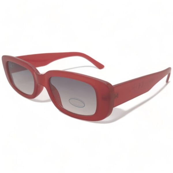 OPTOSQUAD Γυναικεία Γυαλιά Ηλίου UV400 Μακρόστενο με Κόκκινο  Σκελετό και Μαύρο Φακό 77848