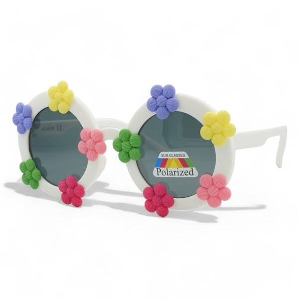 OPTOSQUAD Παιδικά Γυαλιά Ηλίου Polarized Στρογγυλό με Λευκό  Σκελετό και Μαύρο Φακό 8-1251