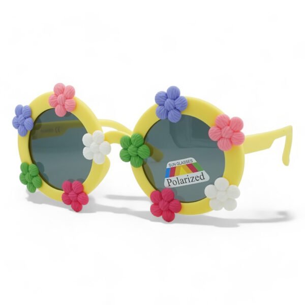 OPTOSQUAD Παιδικά Γυαλιά Ηλίου Polarized Στρογγυλό με Κίτρινο  Σκελετό και Μαύρο Φακό 8-1255